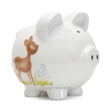 Large Deer to My Heart Piggy Bank