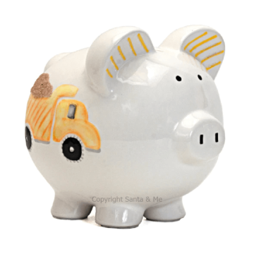 Large Digger Dump Truck Piggy Bank