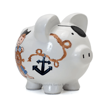 Large Pirate Piggy Bank