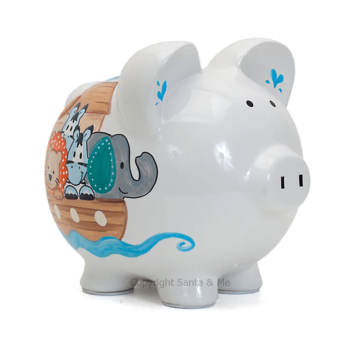 Large Noah's Ark Piggy Bank