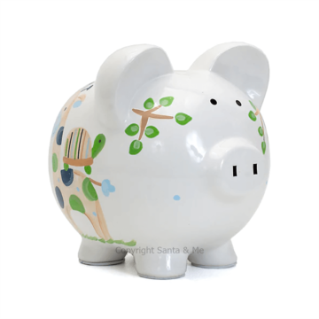 Large Blue Tropical Punch Piggy Bank
