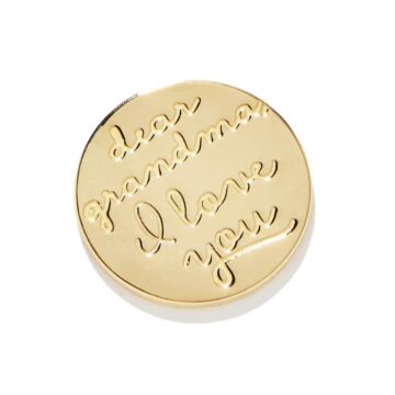18kt Gold Plating Locket Note - Dear Grandma I Love You
