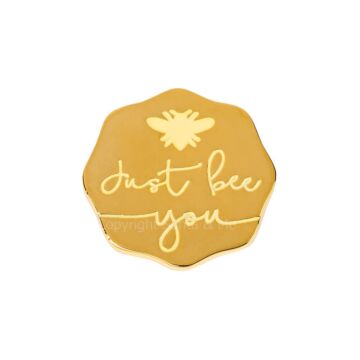 18kt Gold Plating Locket Note - Just Bee You