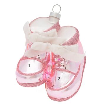 It's a Girl Booties - Glass