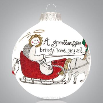 Grand Daughter Sleigh - 072-Ball - Santa & Me