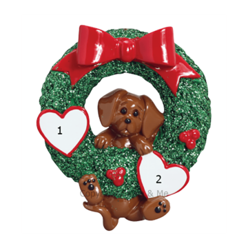 Dachshund in Wreath