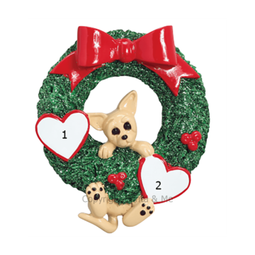 Chihuahua in Wreath