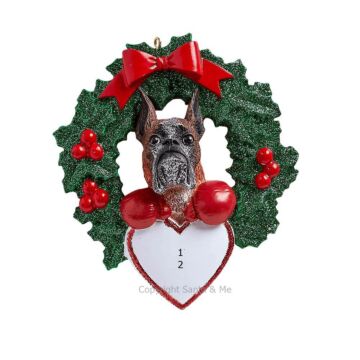 Boxer With Wreath