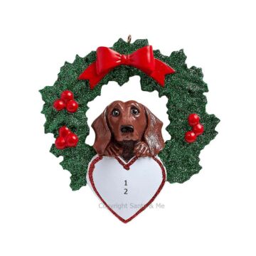 Dashshund With Wreath