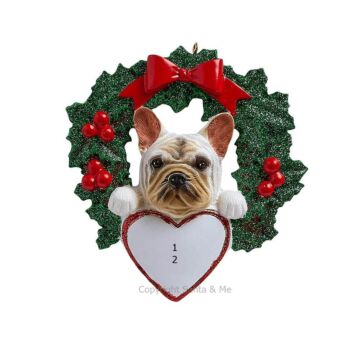 French Bulldog with Wreath