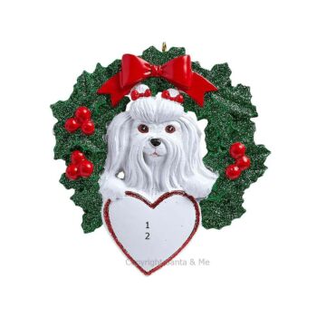 Maltese with Wreath