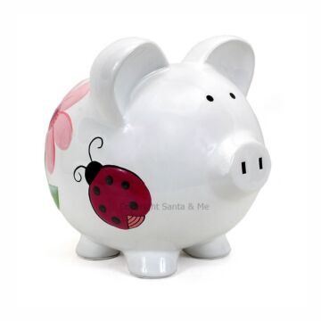 Large Lady Bug Piggy Bank