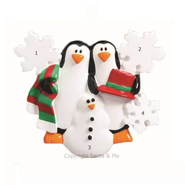 Penguins Making Snowman /2