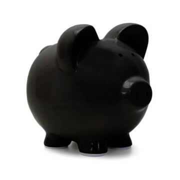 Large Big Ear Piggy Bank / Black