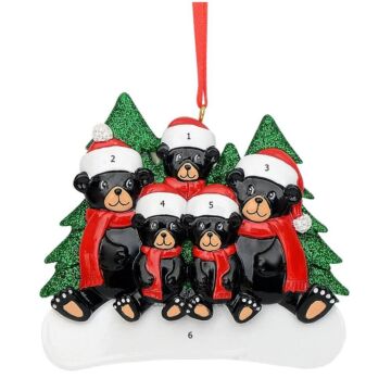Christmas Black Bear Family / 5