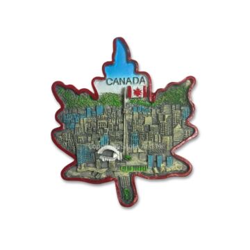Canadian City Maple Leaf Magnet