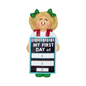My 1st Day of School Girl Blonde