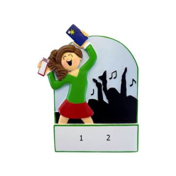 Concert Goer Girl Brown