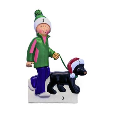 Dog Walker Girl / Black 