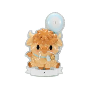 Highland Cow Cutesy - Blue