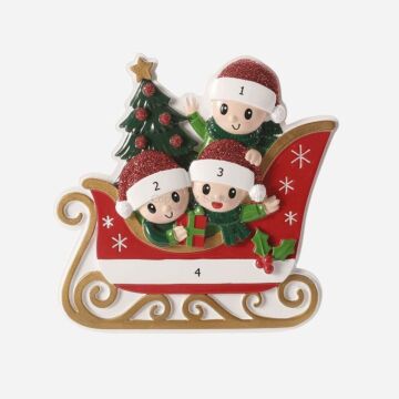 Sleigh Family of 3