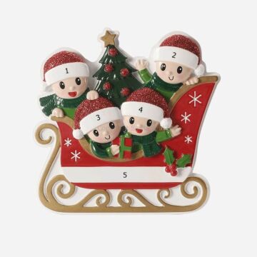 Sleigh Family of 4