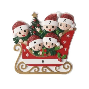 Sleigh Family of 5