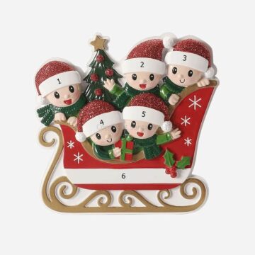 Sleigh Family of 5