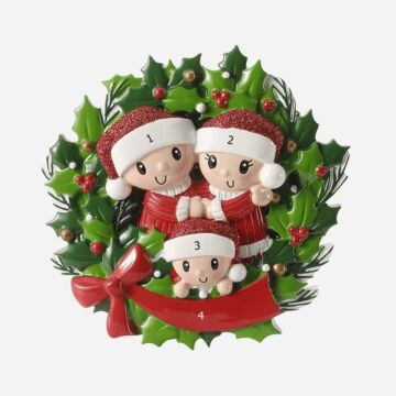 Wreath Family of 3