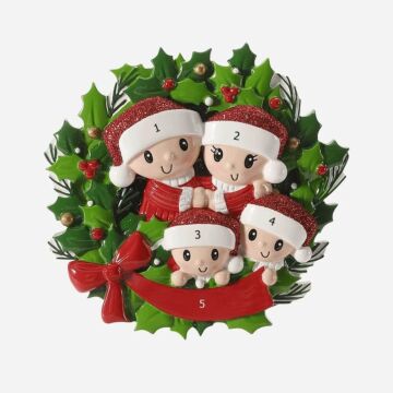 Wreath Family of 4