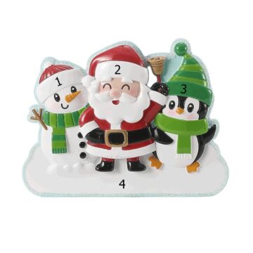 Cute Christmas Characters Family of 3