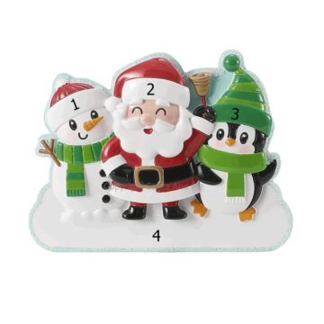 Cute Christmas Characters Family of 3