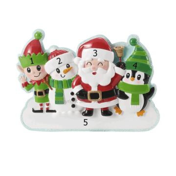 Cute Christmas Characters Family of 4