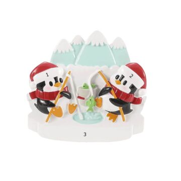 Ice Fishing Penguin Couple