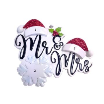 Mr. and Mrs. with Santa Hats