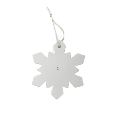 Snowflake Stoking Tag