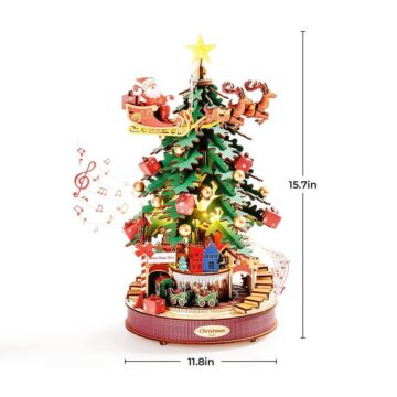 DIY Rolife 3D Wooden Puzzle - Christmas Melody Tree