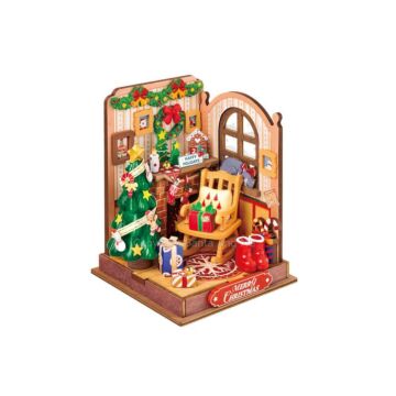 DIY Rolife 3D Wooden Puzzle - Christmas Fireplace