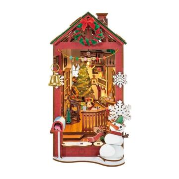 DIY Rolife 3D Book Nook Insert - Christmas Indoor Scene
