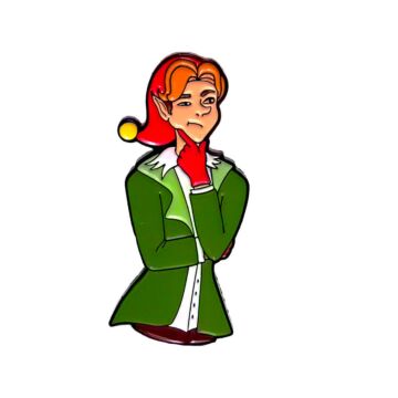 Pickle Character Pin – 40mm Glossy Enamel Pin