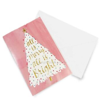 All is Merry All is Bright Christmas Greeting Card