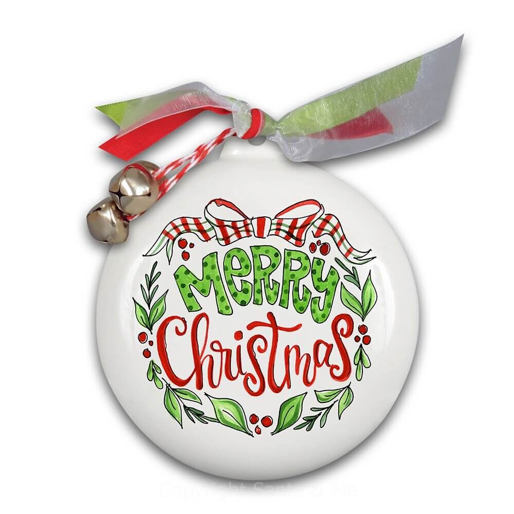 Merry Christmas - Round Ceramic