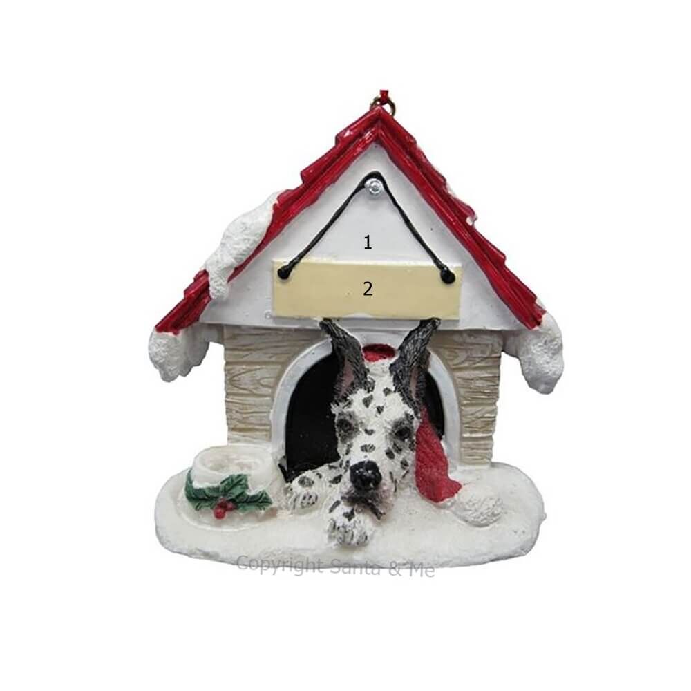 Harlequin Dane /Doghouse with Magnet