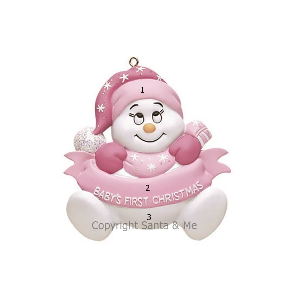 Snowbaby /Pink with Words