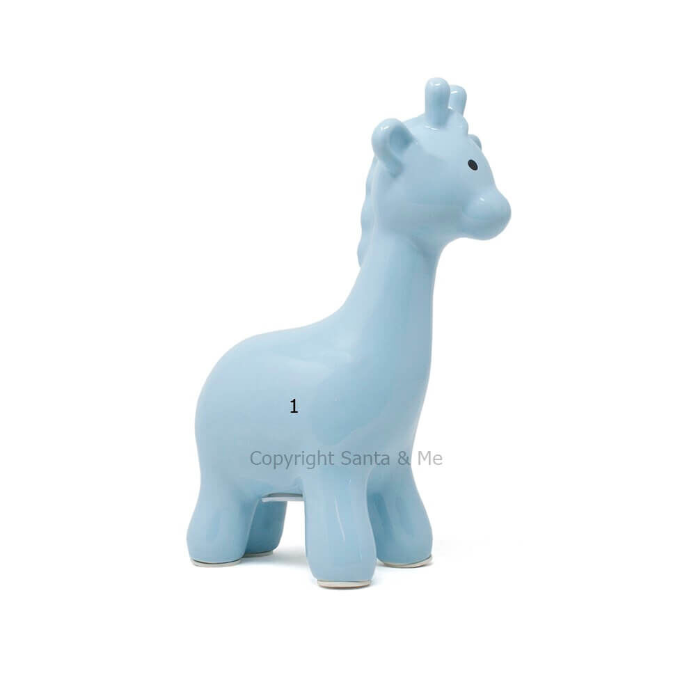 Large Giraffe Bank/ Blue - Money Bank