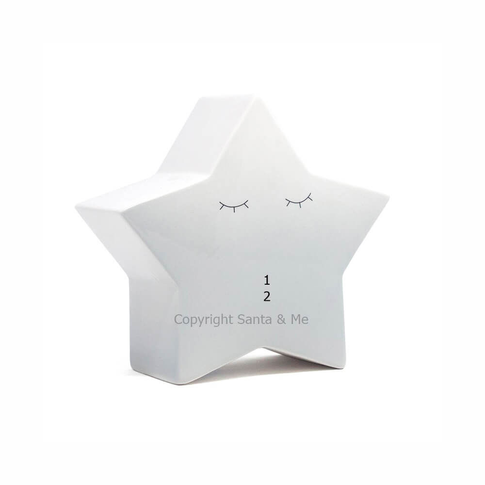 Ombre Star Bank/ Grey - Money Bank