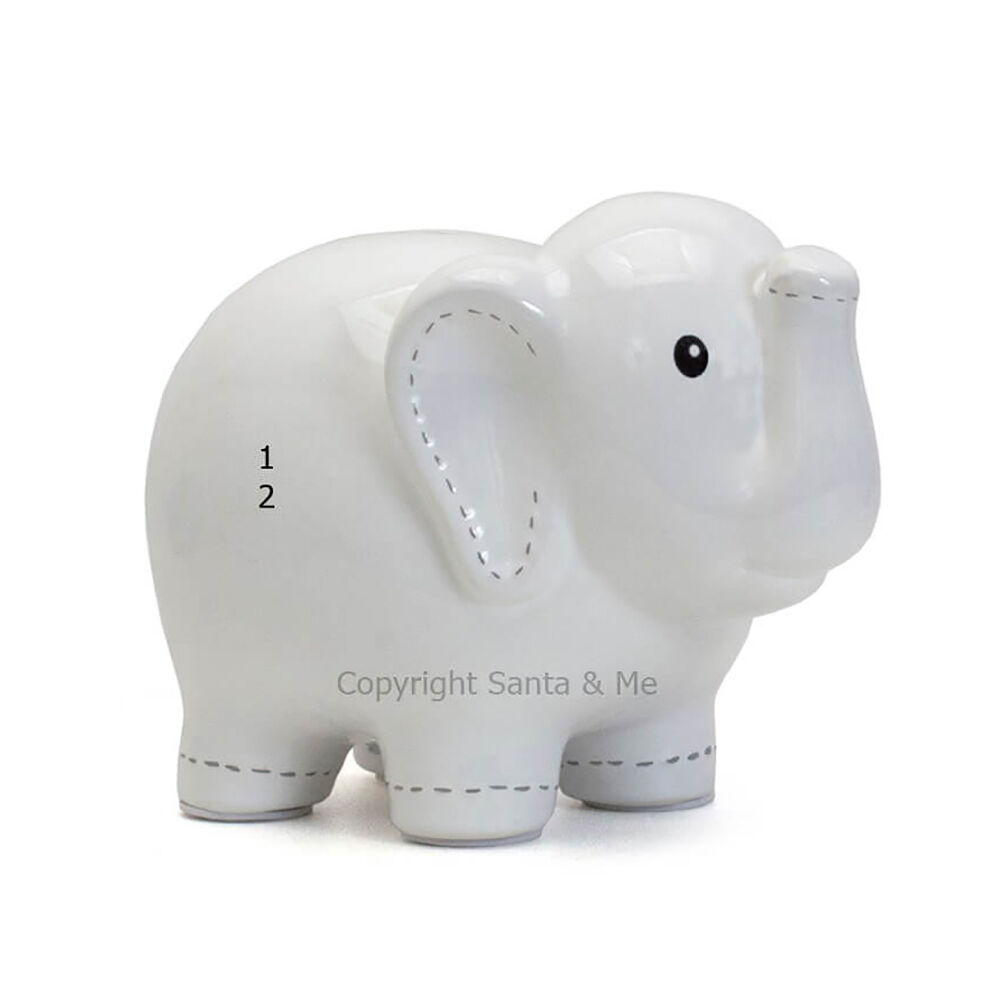 Large Elephant White Bank
