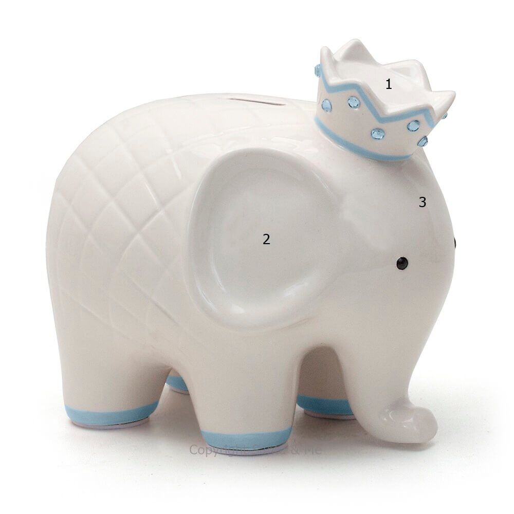 Coco Blue Elephant Bank