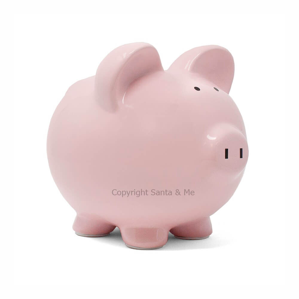 Large Big Eared Piggy Bank /Pink