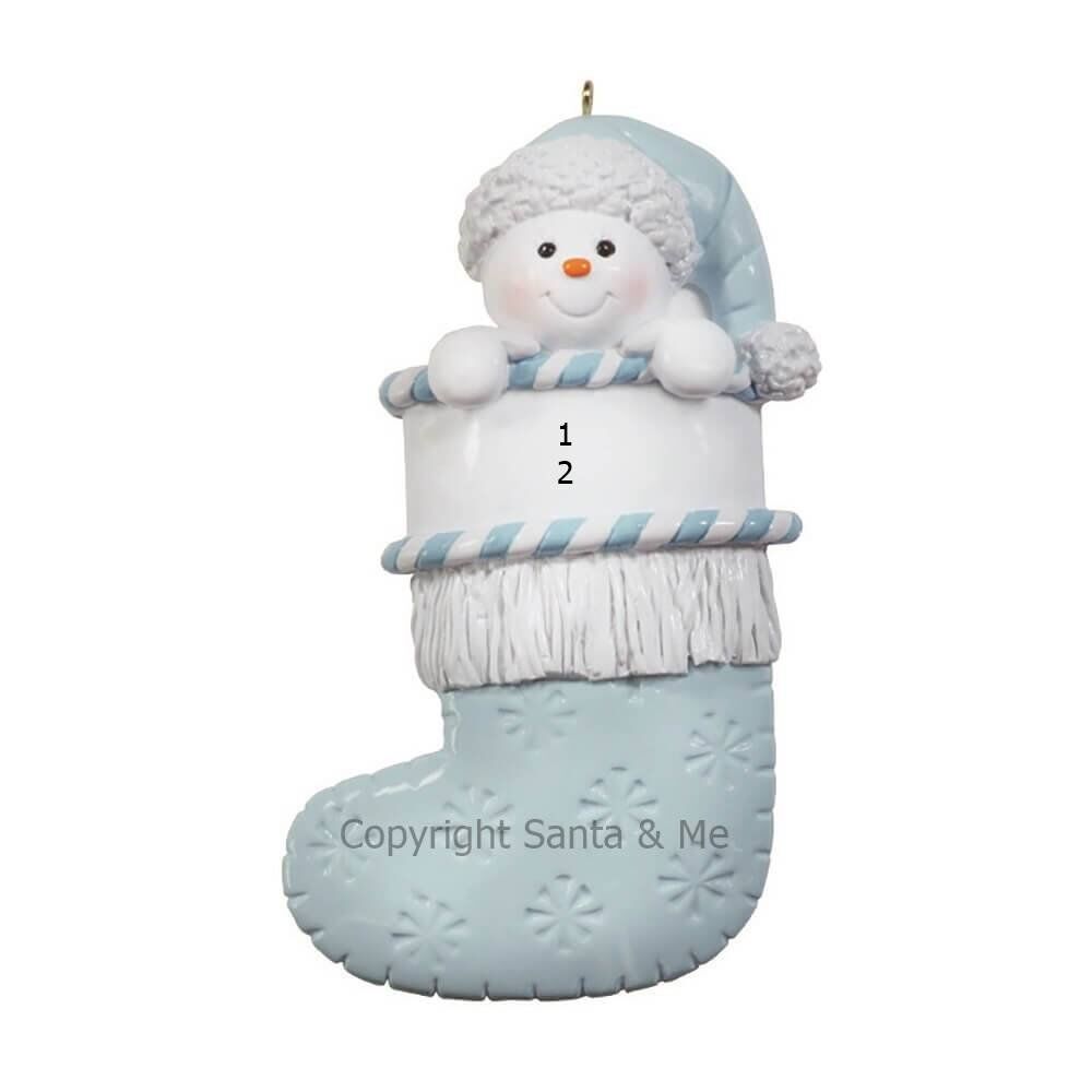 Snow Boy Stocking